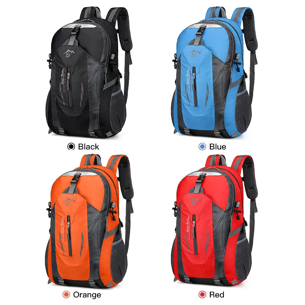 Mochila de senderismo de 40 L impermeable, ligera, para senderismo al aire libre, mochila de viaje para hombres y mujeres, mochila de montañismo