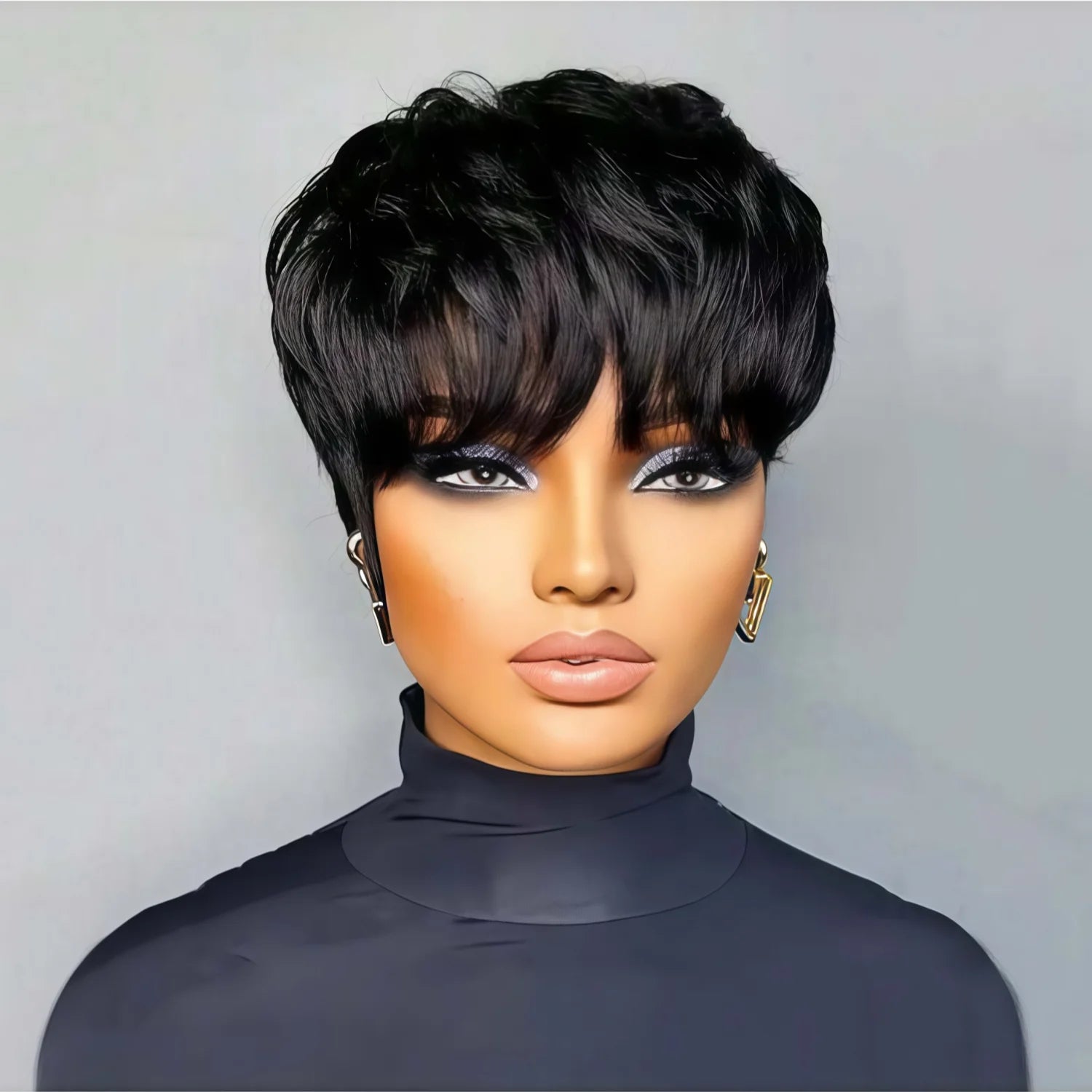 Lace-Free Short Bob Wig