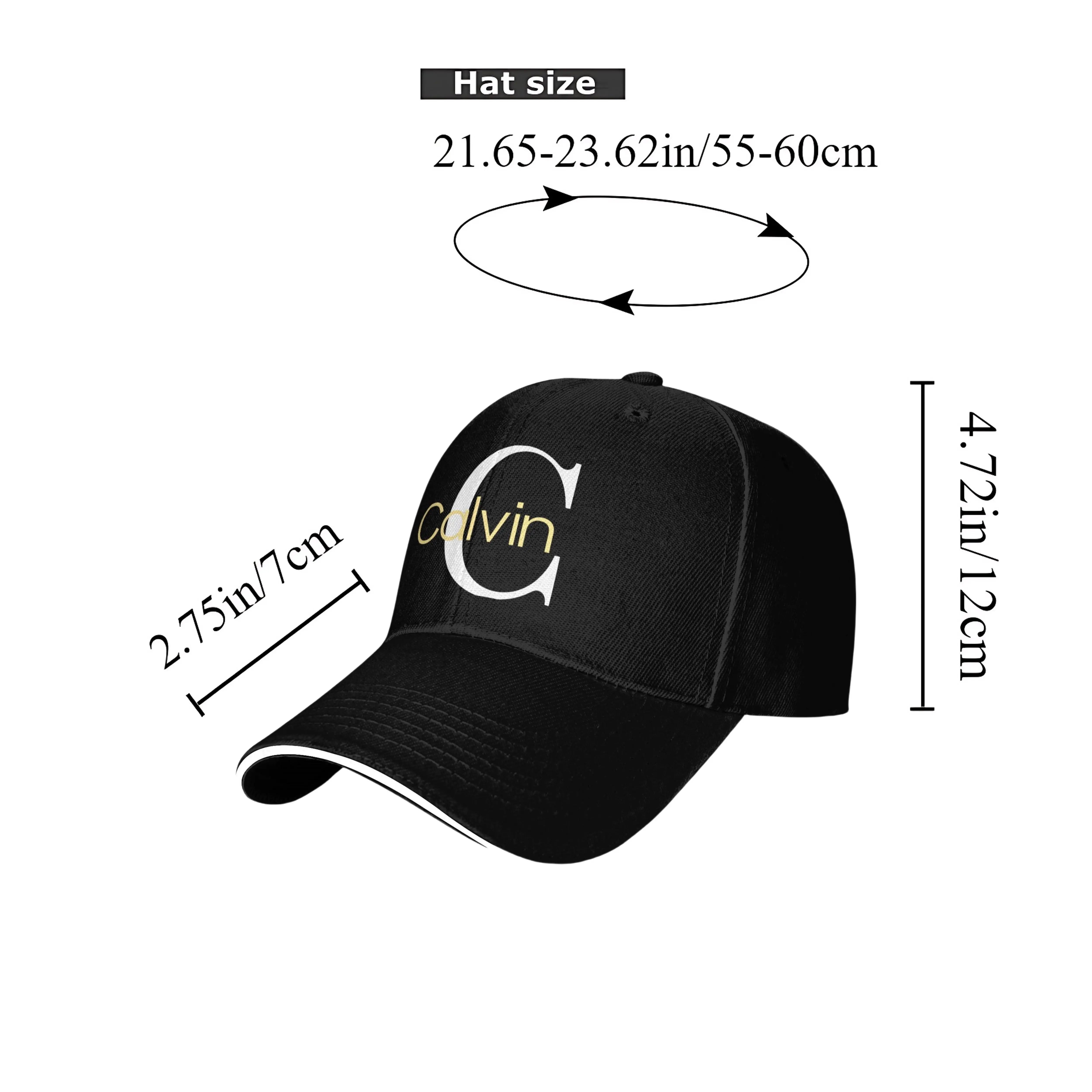 Gorra de béisbol con letras Calvin – Ajustable, transpirable y elegante para hombres y mujeres