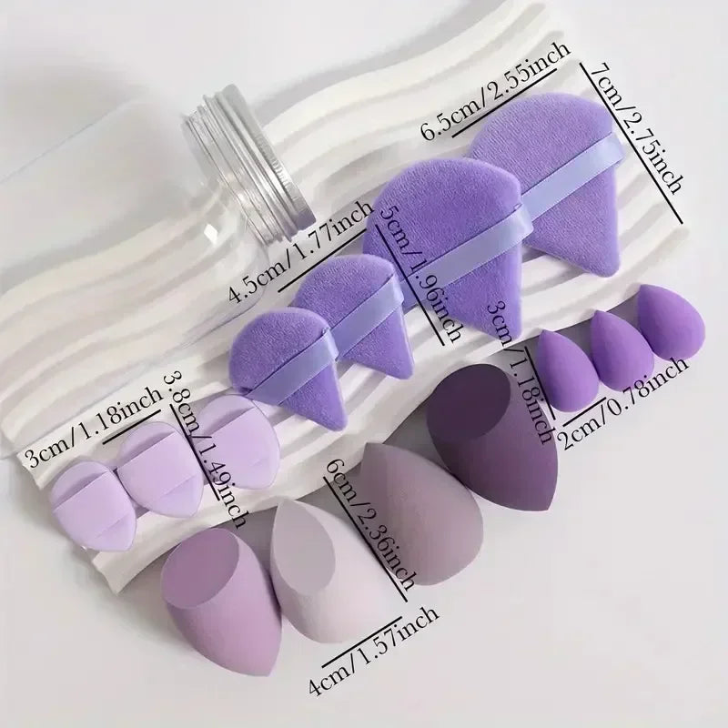 Makeup Sponge Set (12/14 Pcs) – Soft Blenders & Puffs