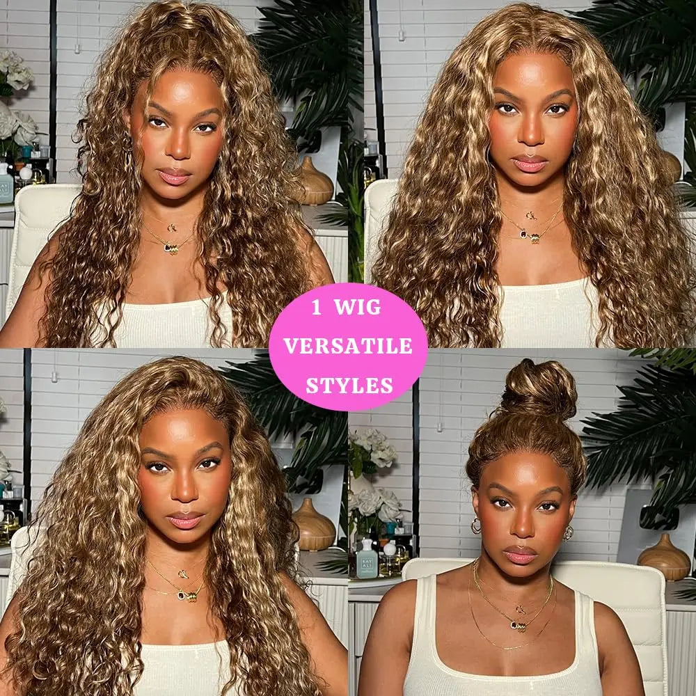 Drawstring 360 Deep Wave Lace Wig
