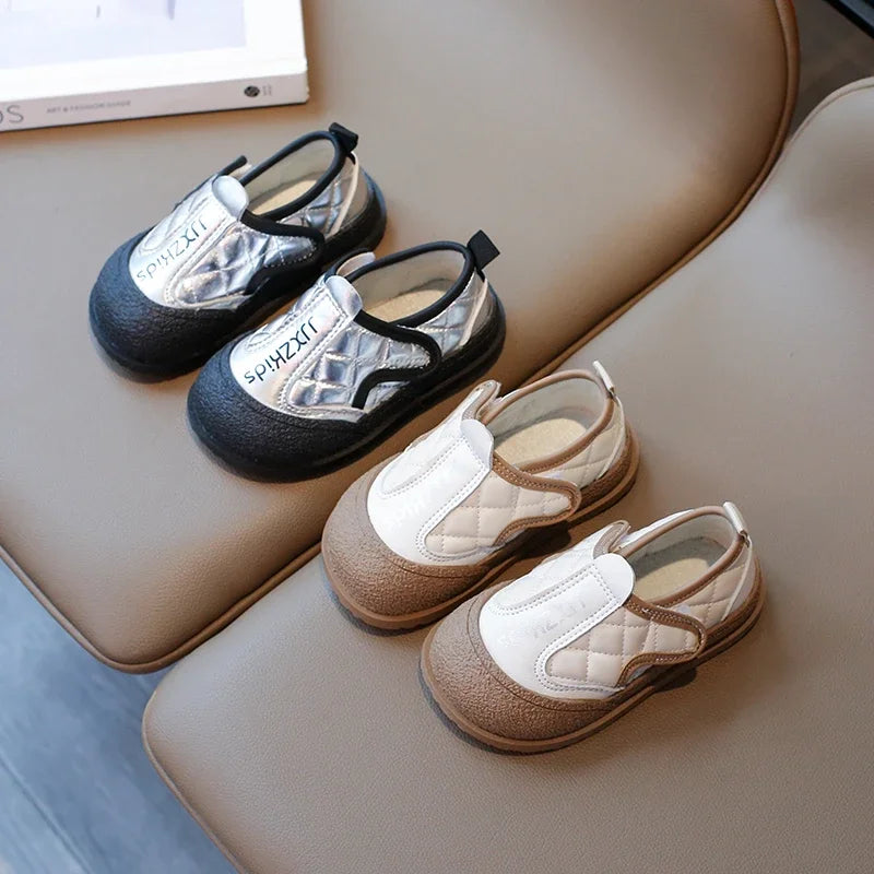 Kids Fashion Cotton Shoes Outdoor Flats Versatile Winter Children's Shoes for Boys Girls Causal Non-slip Toddlers Walking Shoes
