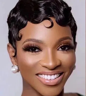 Finger Wave Pixie Wig