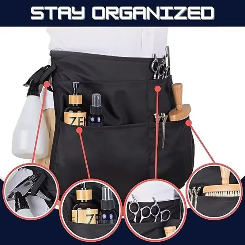 Hairdresser Apron Black Professional Waterproof Hairdressing Shampoo Haircuts Apron Barber Coiffeur Apron Hair Salon Tools