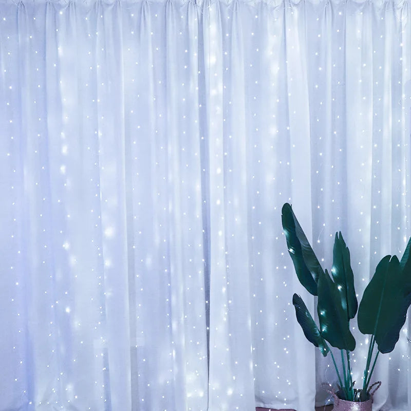 LED String Lights Christmas Decoration Remote Control USB Wedding Garland Curtain 3M Lamp Holiday For Bedroom Bulb Outdoor Fairy