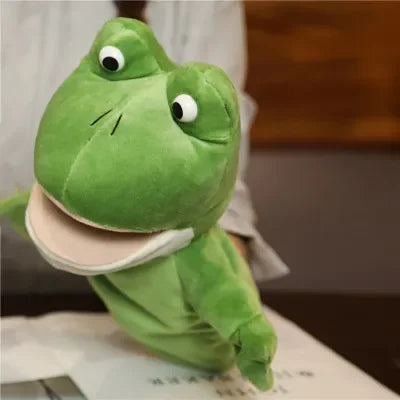 Stuffed Plush Animals Toys Hand Finger Story Puppet Kawaii Dolls Educational Baby Toys Lion Elephant Bunny Monkey Children GIft