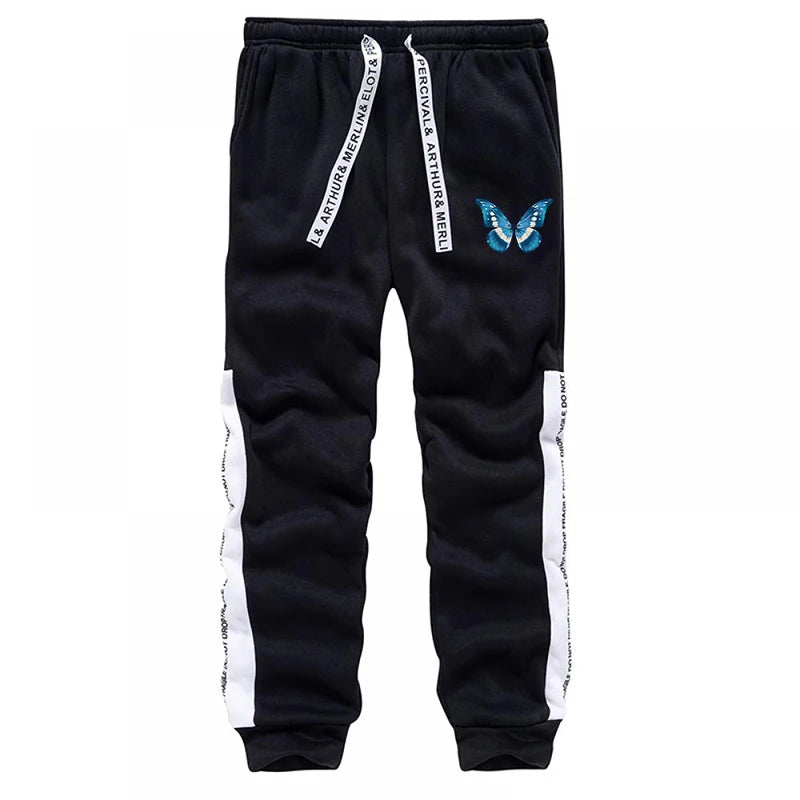 Mens Hoodies Fashion Print Casual Sweatshirt Sweatpants Daily Comfort Black White Men Clothing Hot Sales Office Home Tops Pants
