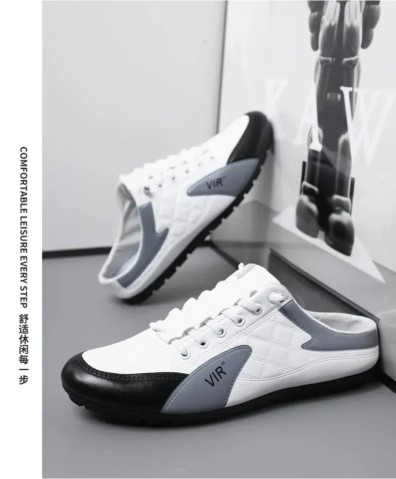 Summer Slippers for Men Trendy Men's Flat Bottom Casual Shoes Soft Sole Support Shoes Men's Sneakers Zapatos De Hombre