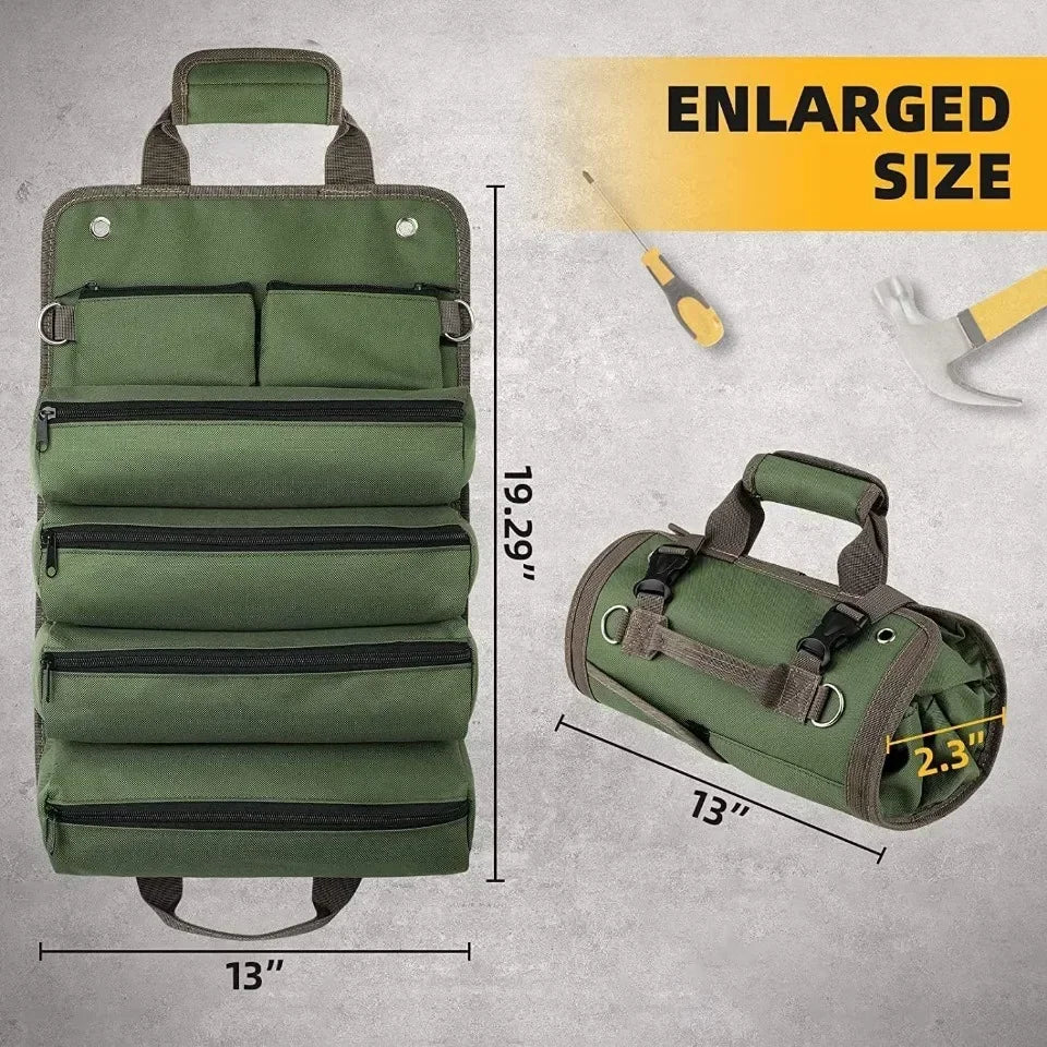 Hardware Tool Bag Portable Storage Container Oxford Waterproof Organizer Bags Outdoors Professional Multi-Pocket Organizer Pouch
