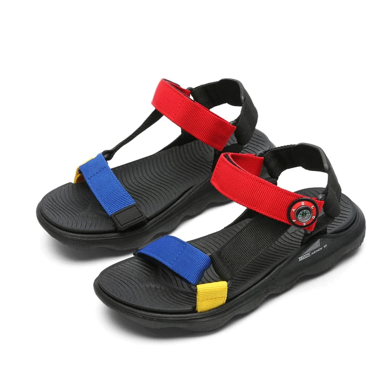 Kids Sandals Shoes For Boys Girls Breathable Non-slip Outdoor Casual Sport Running Student Sneakers Walking Slippers
