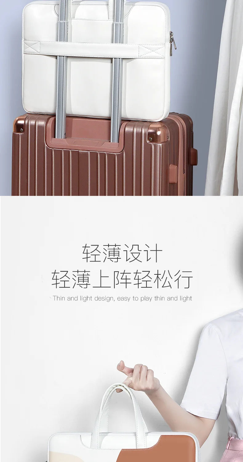 Laptop bag is suitable for laptop air12-16 inch hand bag damska bolsos de hombro Simple design fashion  handbags luxury designer