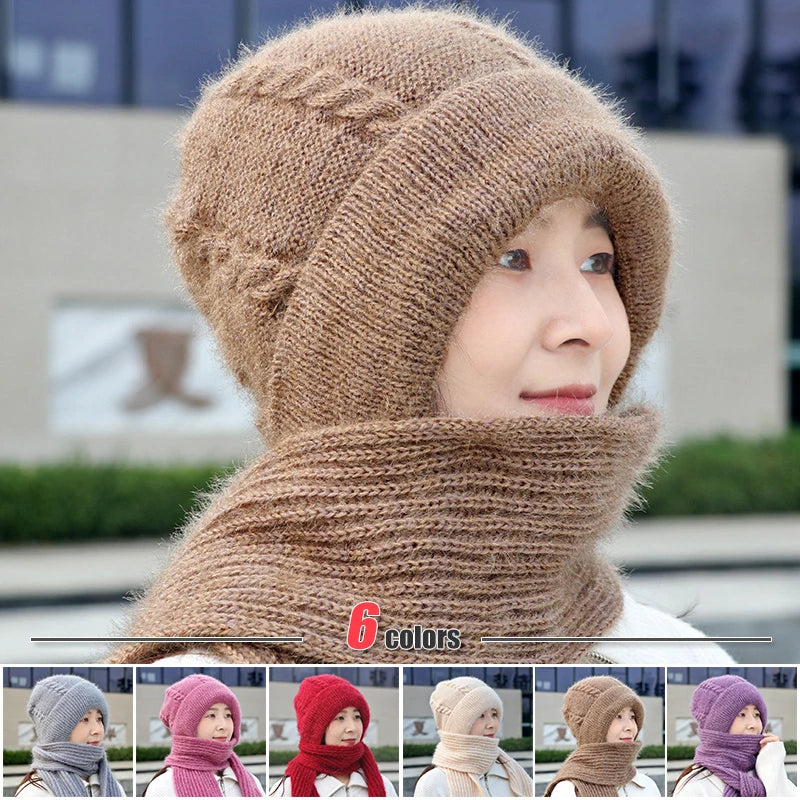 Bonnet coupe-vent avec protection auditive intégrée, bonnet tricoté épais et chaud, bonnet tricoté tendance pour femme, idéal pour l'hiver