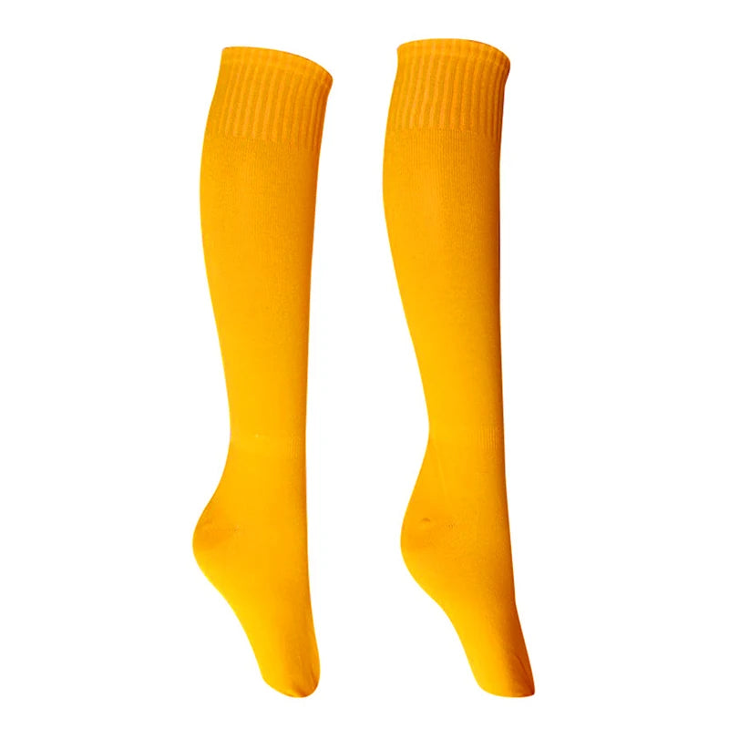 Calcetines deportivos de fútbol al aire libre, rugby, transpirables, de rodilla, para voleibol, béisbol, hockey, calcetines largos para adultos