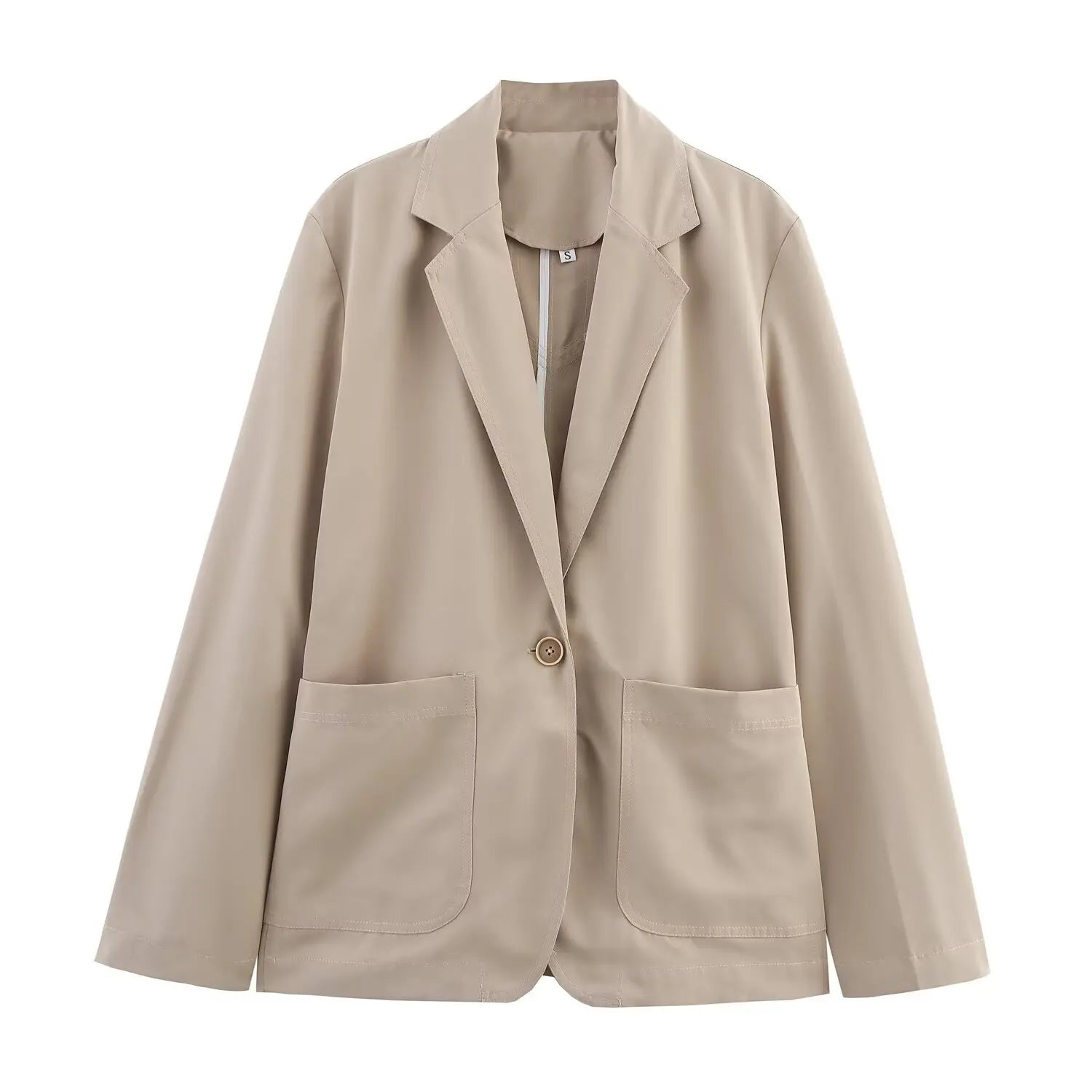 Women Mid Rise Pants Sets 2 Piece Set Long Sleeve Blazer With Button Pleated Trousers Two Piece Set Women Outfit