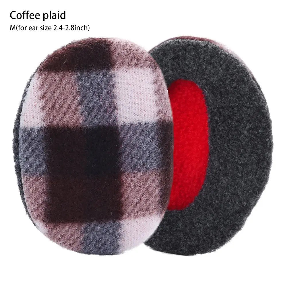 Bandless Ear Muffs Fleece Ear Muffs Thick Winter Windproof Warm Ear Covers Cold Weather Ear Warmer for Men Women