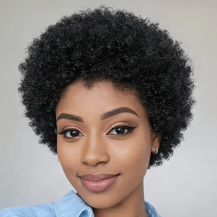 Afro Curly Pixie Wig