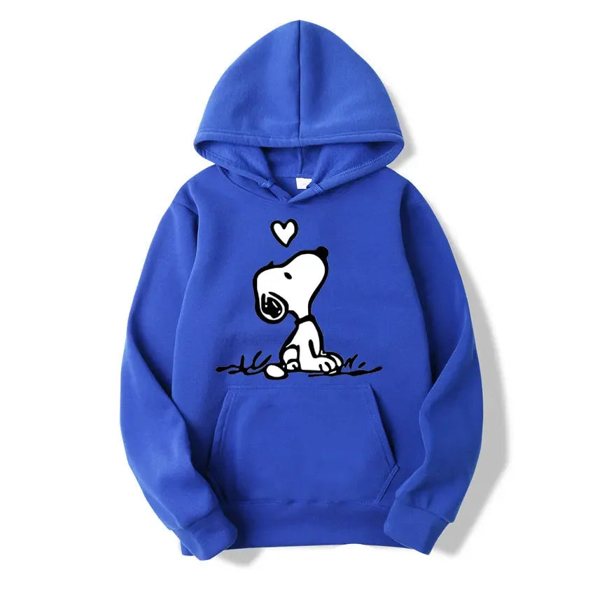 American Cartoon Comics Snoopy Hoodie Women Man Pullover Tops Spring Autumn Men New Casual Couple Sweatshirt Clothing