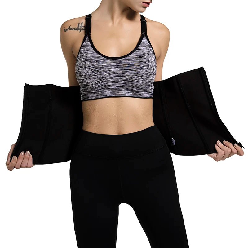 Women Waist Trimmer Tripple Belts Body Shaper Trainer Shapewear Girdle Tummy Control Slimming Fat Burning Postpartum Sheath Belt