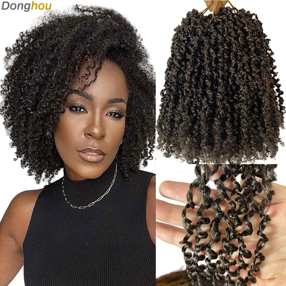 Yanky Twists Crochet Hair Blonde Ginger 1B30 Ombre Red Natural 1B 4 T30 Yanky Twist Curls Crochet Hair Extension For Black Women