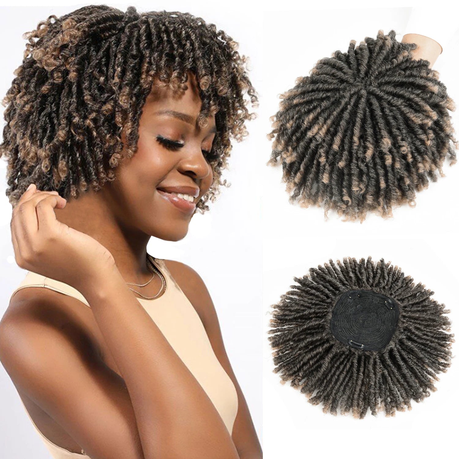 Faux Locs Hair Topper