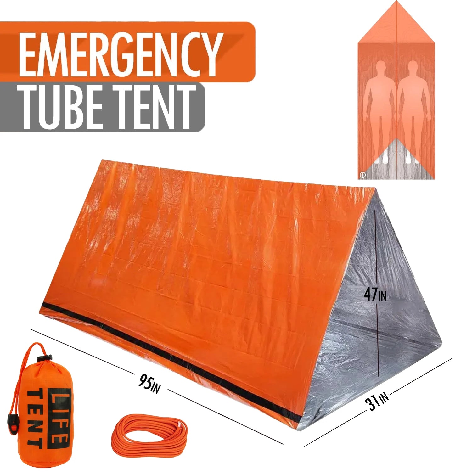 Tienda de emergencia para 2 personas, tienda de campaña impermeable para acampar, de viaje, pérgola familiar, casa de campaña, tiendas turísticas, equipo y ropa geniales.