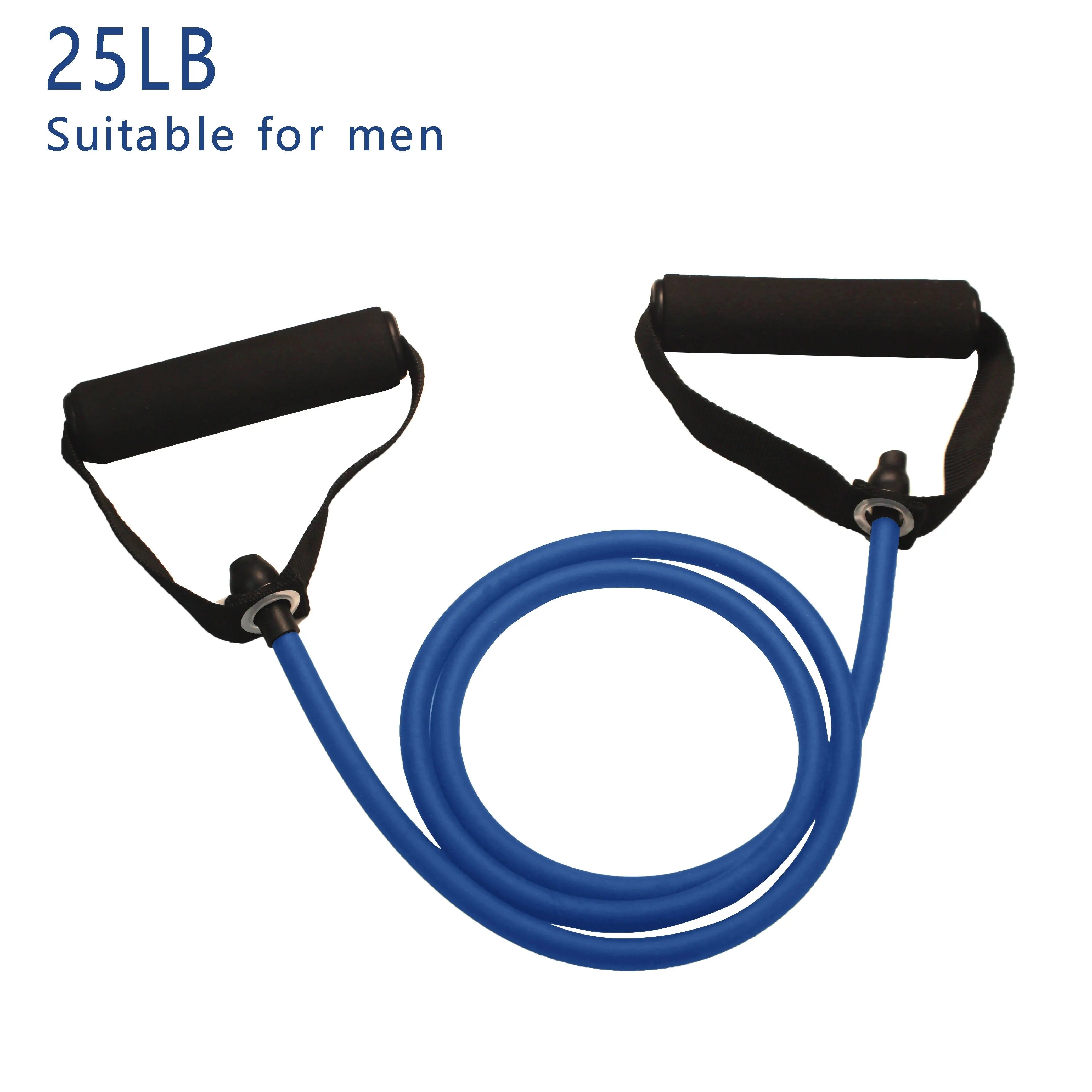 Bandas de resistencia con asas, bandas de ejercicio, bandas de entrenamiento con asas para hombres y mujeres, equipo de entrenamiento de fuerza en casa