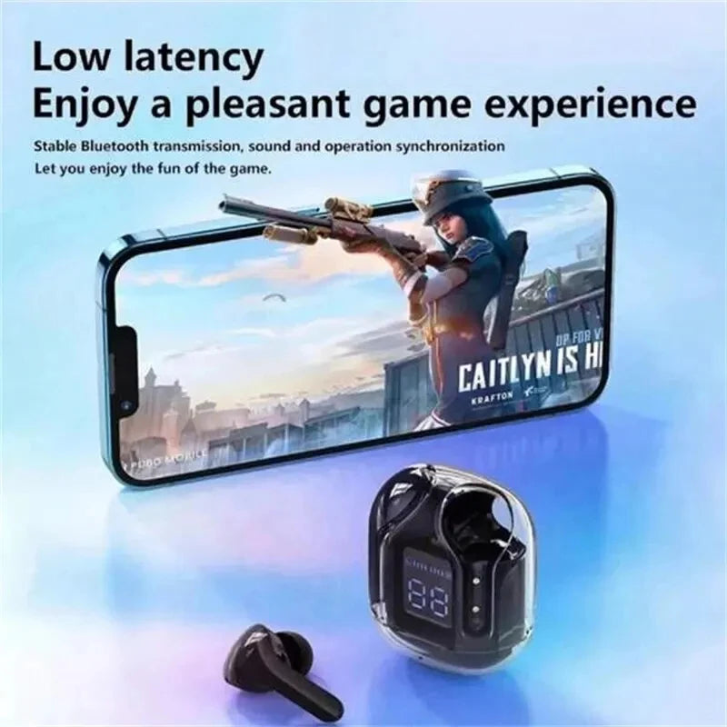 BT30 Wireless Bluetooth Earbuds Earphones HiFi Stereo Headphones with Digital Display Noise Canceling Headset With Mic Gaming
