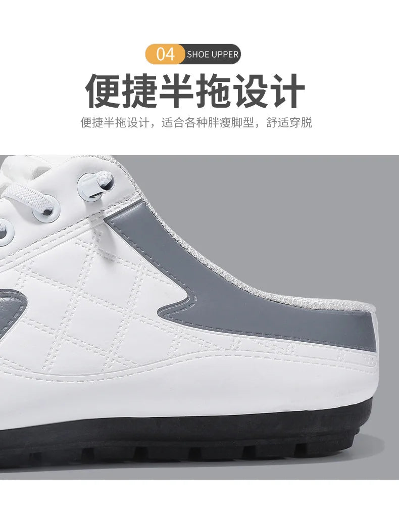 Men's Fashion Soft-soled Half Slippers Men Trendy Casual Shoes Soft Sole Non-slip Shoes New Outdoor Walking Shoes Zapatos Hombre