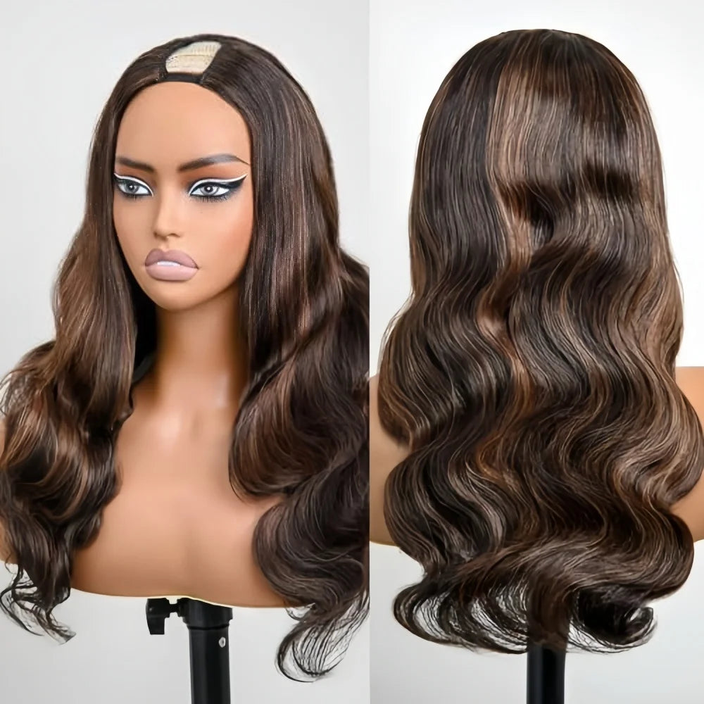Highlight V Part Wig