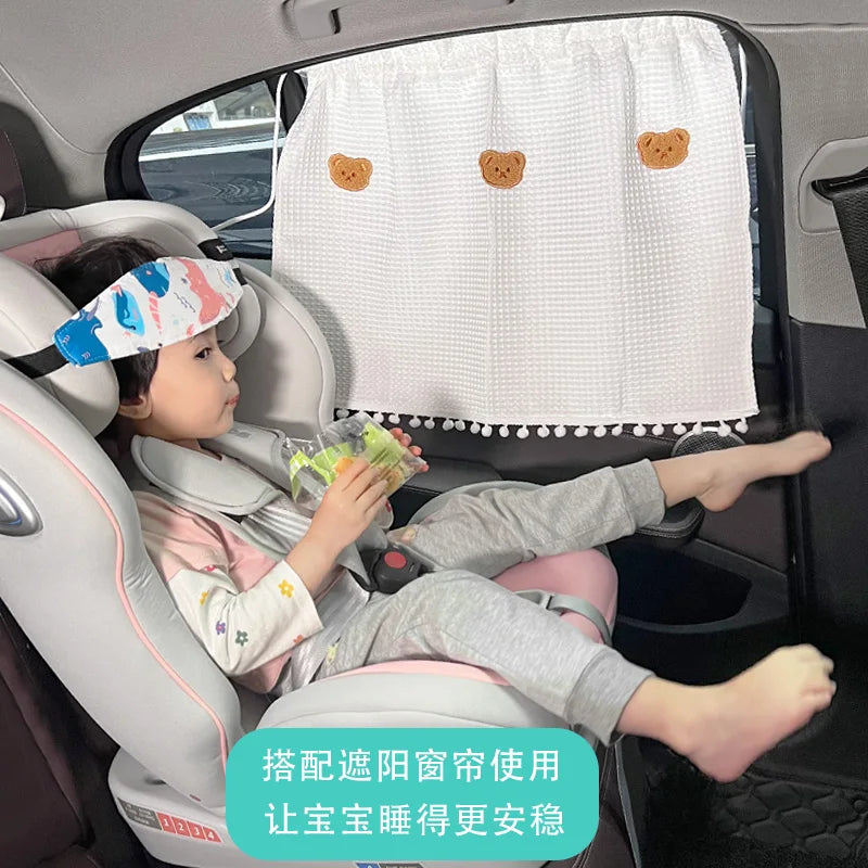 Baby Essentials Head Fixation Belt Carseat Head Support for Kids on Car Seat Pushcart Fixation Belt Adjustable Sleep Positioner