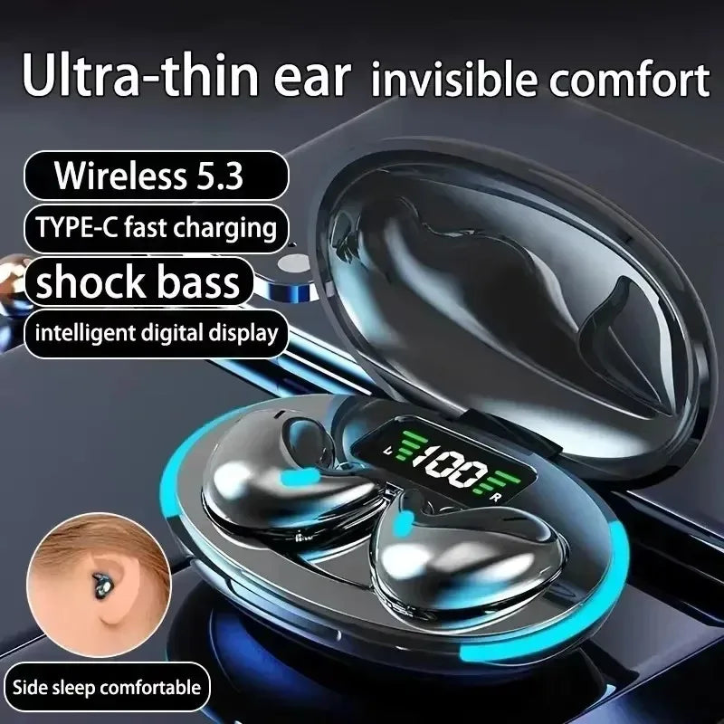 X55 Earphones Wireless Earphones Headphones Noise Reduction Sport Game Sleep Bluetooth 5.3 Earbuds