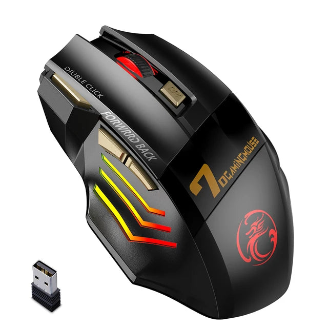 7 Buttons Rechargeable Wireless Mouse Gamer Gaming Mouse Ergonomic Computer Mice For Computer PC Gamer Mouse Laptop Accessories