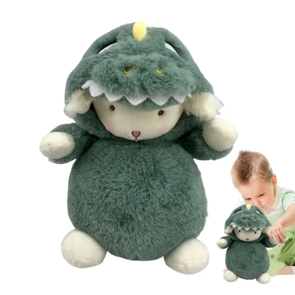 Stuffed Sheep Stuffed Animals Toy Dress Up Little Lamb Doll Transformation Into Gray Wolf / Yellow Duck /Dinosaur Plush Lamb Dol