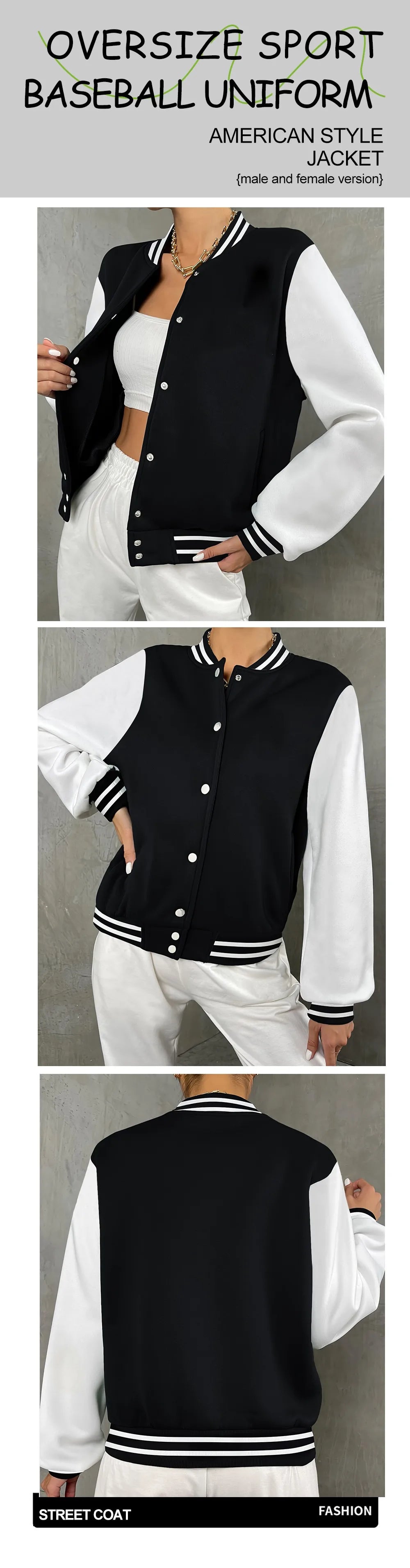 Rose Is Overflowing Prints Jackets Women Hip Hop Street Baseball Jersey Fashion Casual Y2K Womenswear Loose Warm Veste Unisex