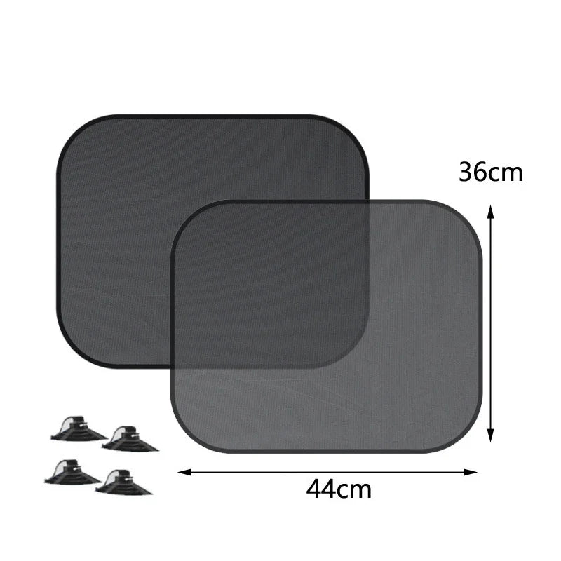 Lot de 1 à 5 pare-soleil pour vitres latérales de voiture, pare-soleil pour vitres avant et arrière, protection UV d'été à ventouse