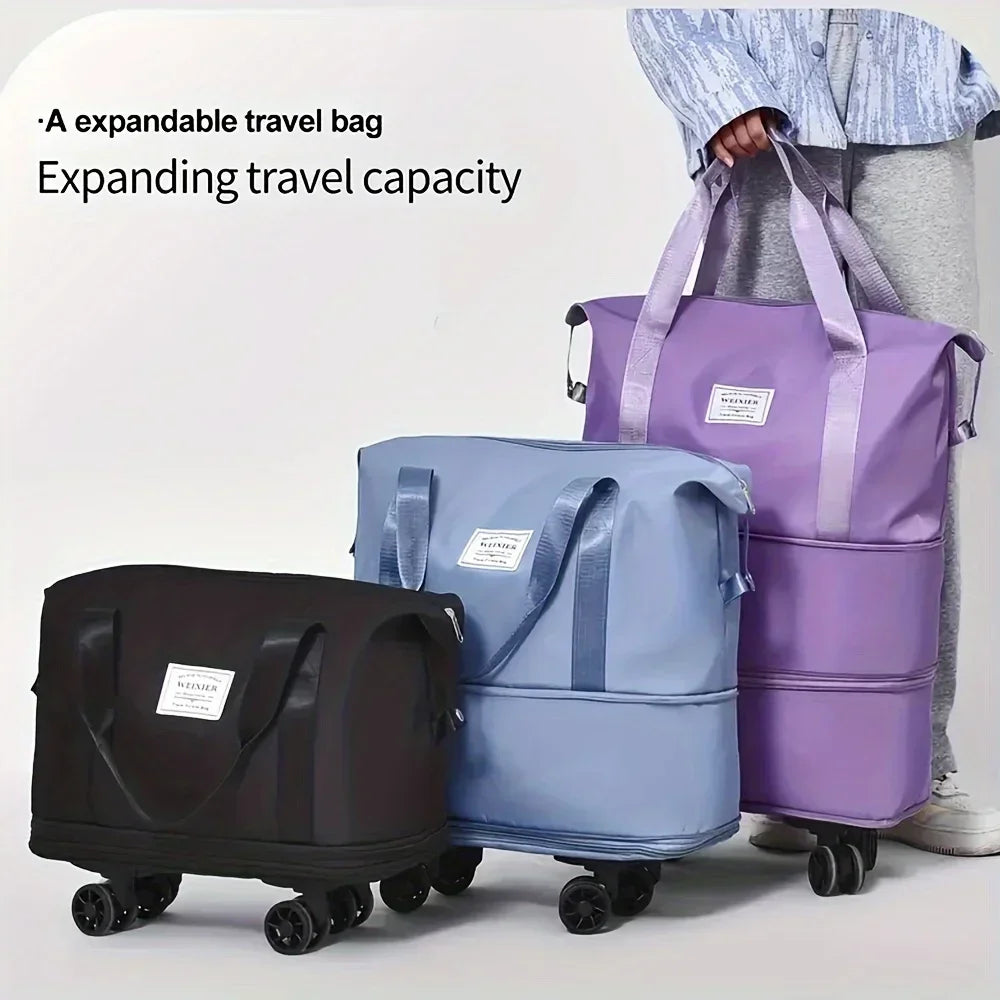 Bolsa de Viaje de Gran Capacidad de 3 Capas – Ruedas Universales y Lista para Aerolíneas