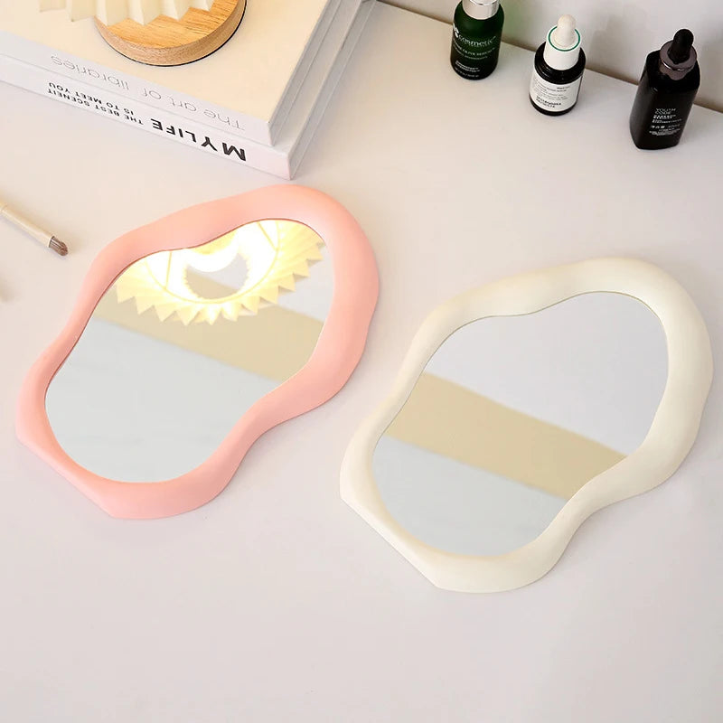 Tabletop Decorative Mirrors Makeup Mirror Home Decoration ,Woman Makeup Supplies Bedroom Desk Accessories Room Decor