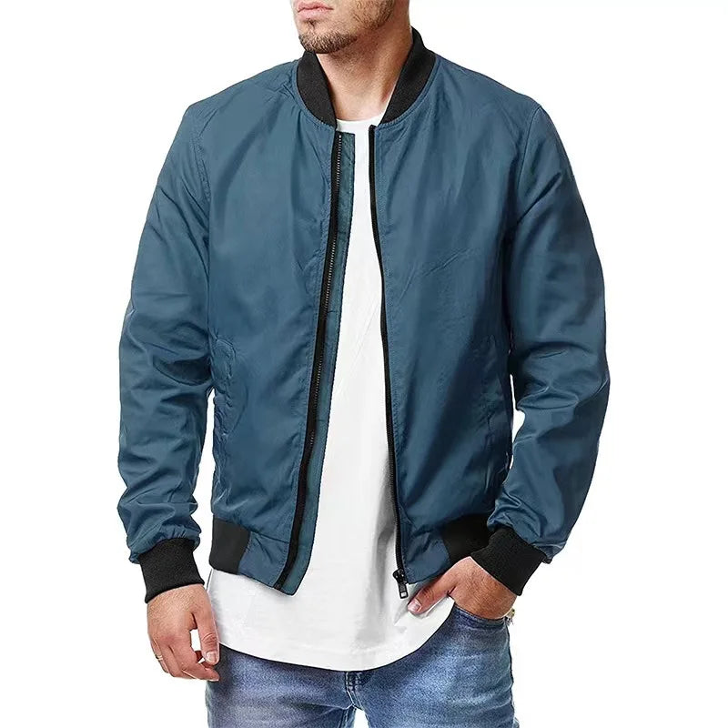 Men Windbreaker Jacket White Casual Jacket Fashion Men Outdoor Waterproof Sports Coat Spring Summer Bomber jacket Men Clothing
