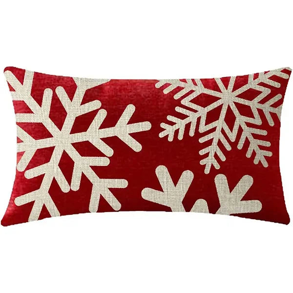Christmas Linen Pillowcase – Cozy, Festive & Double-Sided Design