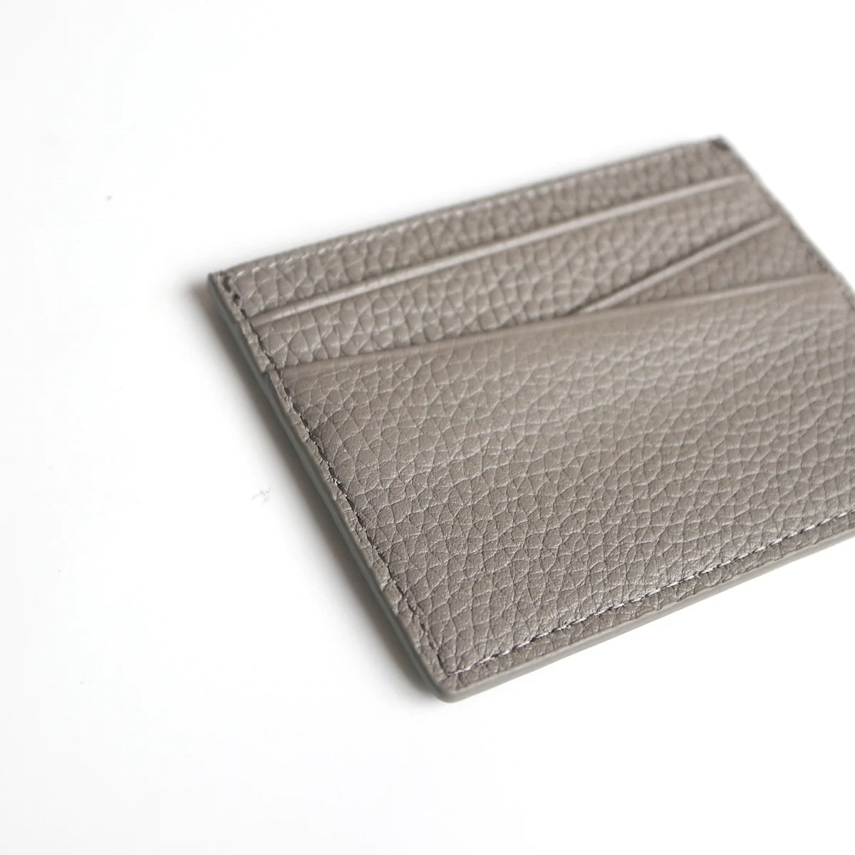 Tarjetero de lujo 100% cuero genuino para negocios, hombres, identificación, estuche para tarjetas de crédito, moda, regalo para mujeres, mini cartera delgada