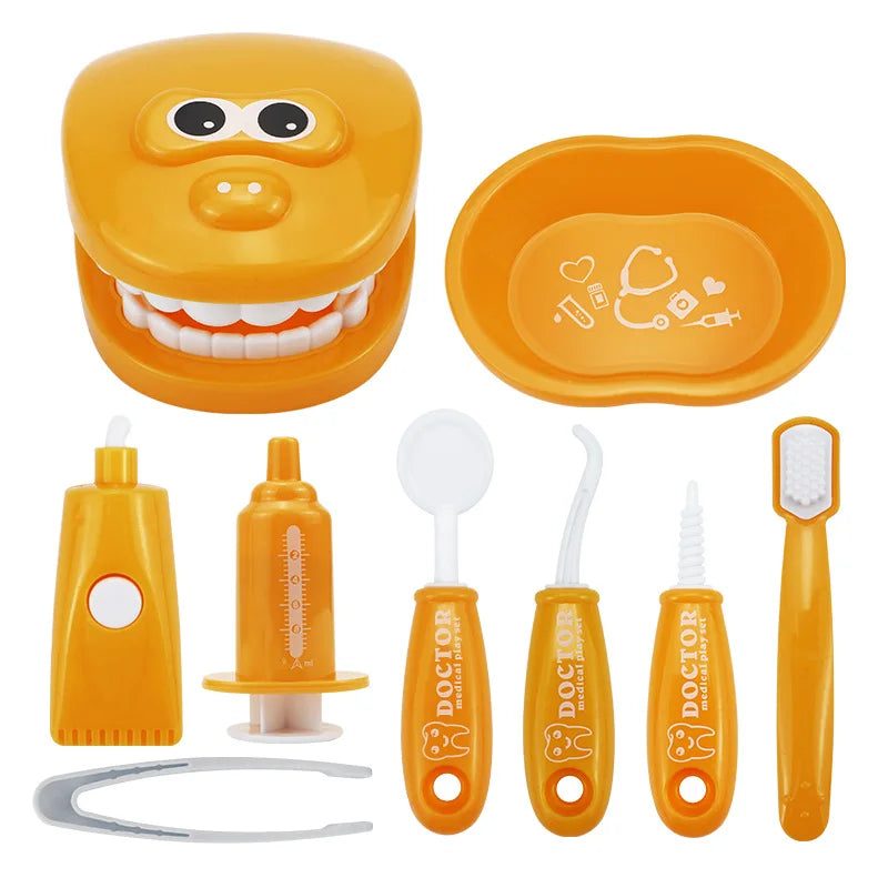 Jouets Montessori pour enfants, interaction parent-enfant pour filles et garçons, dentiste, vérification des dents, modèle de médecin, jeu de rôle, jouet d'apprentissage pour bébé et enfant