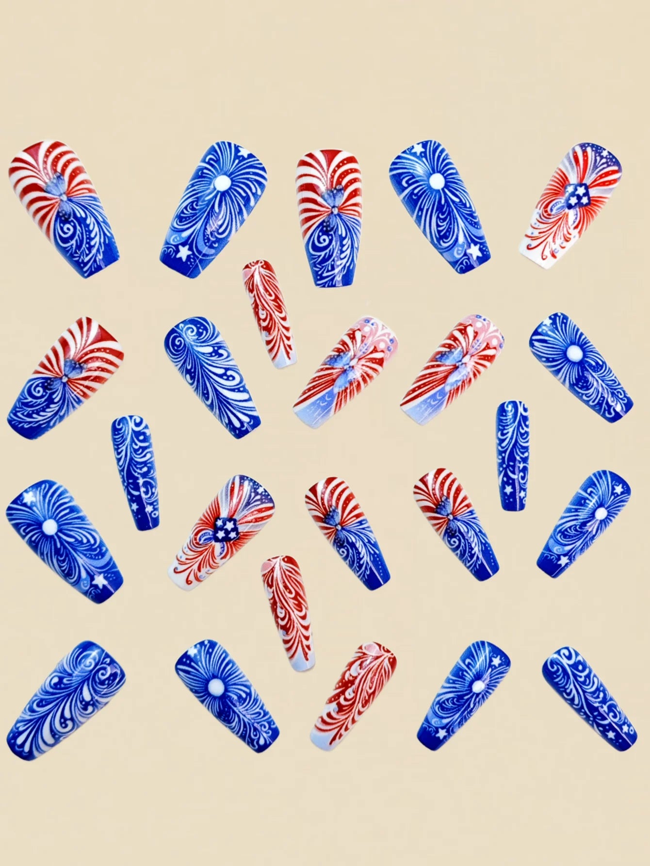 Blue Star Ballet Press-On Nails