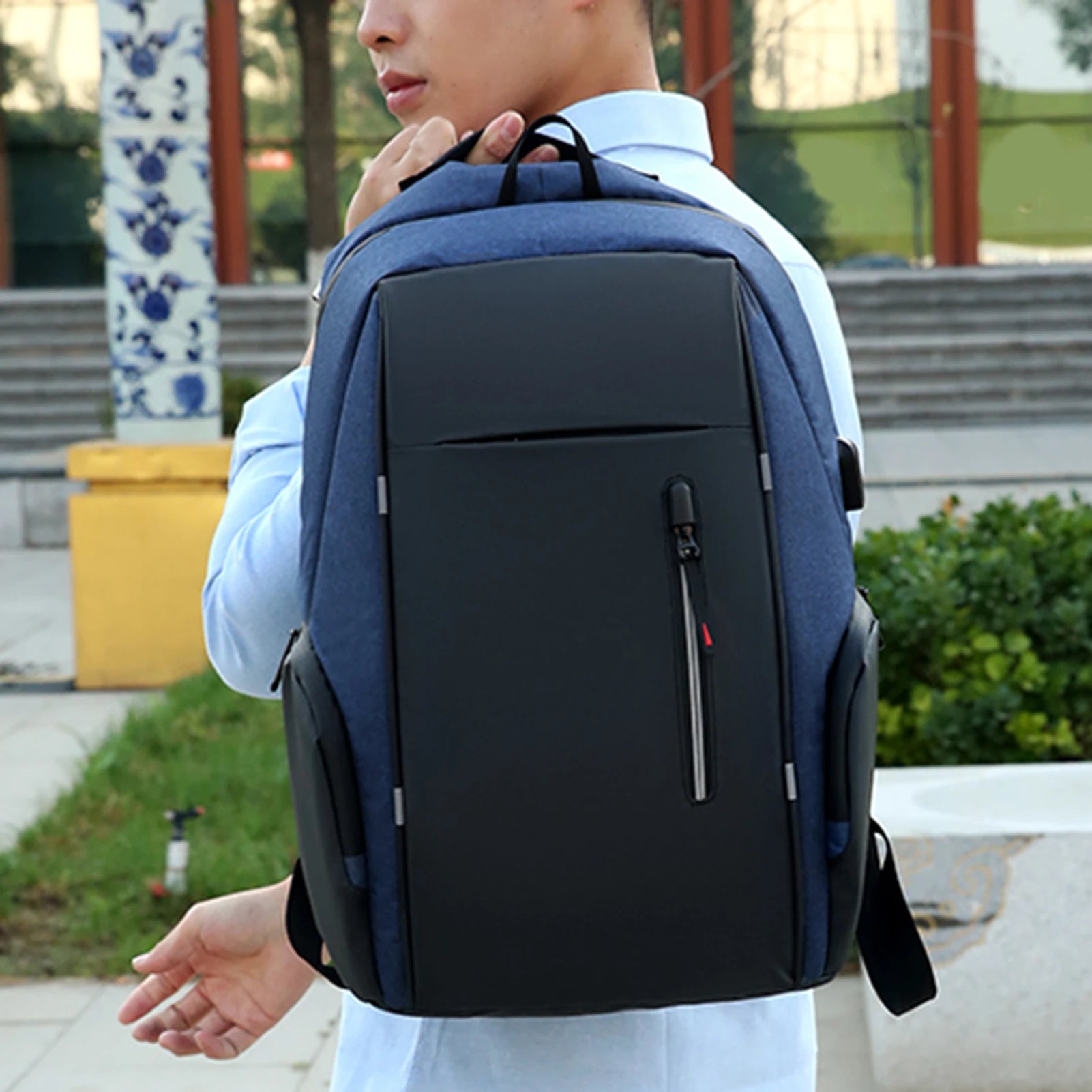 Laptop Backpack For 17 Inch Laptop Bag With USB Port Fashion Waterproof Backpacks One Bag for All Outings, for Men & Women