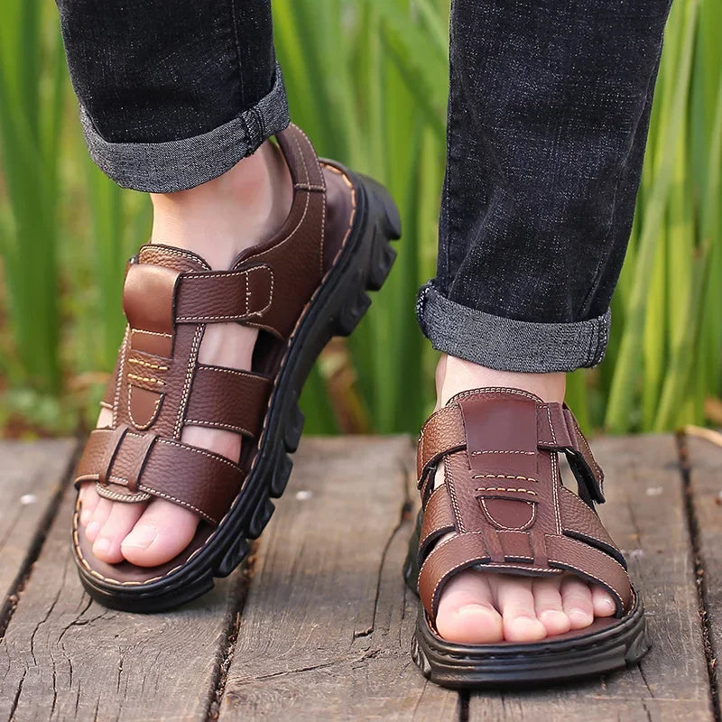 Men’s Leather Beach Sandals