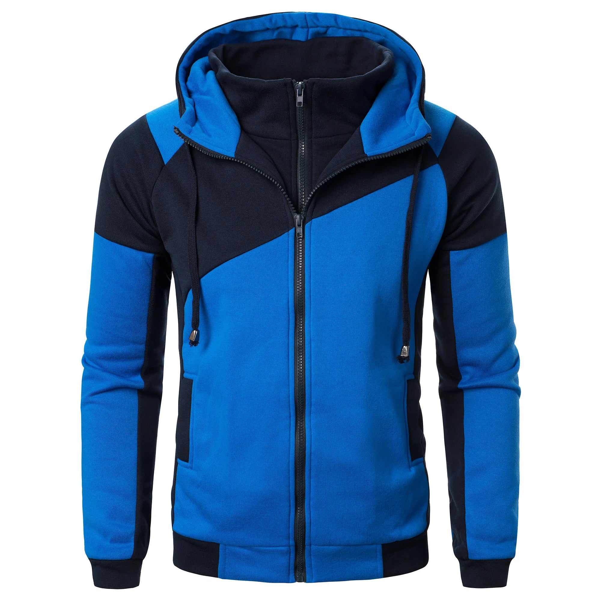 Men’s Spliced Hoodie Top