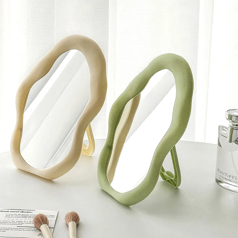Tabletop Decorative Mirrors Makeup Mirror Home Decoration ,Woman Makeup Supplies Bedroom Desk Accessories Room Decor
