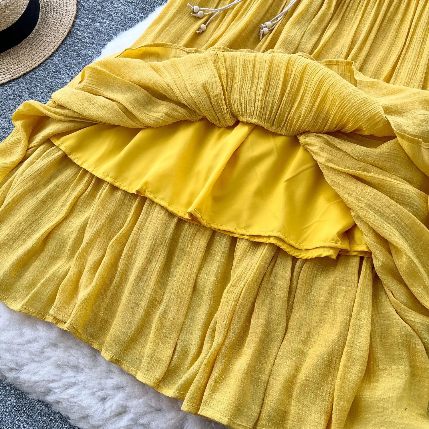Skirts Women Long Skirt A Line Slim Fit Streetwear High Elastic Waist Elegant Splice Y2k Work Beach Work Casual Summer