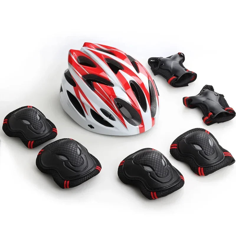 Kids Bike Helmet Knee Elbow Wrist Pads,Toddler Helmet with Protective Gear Set,for Bicycle Cycling Skateboard Scooter Skating