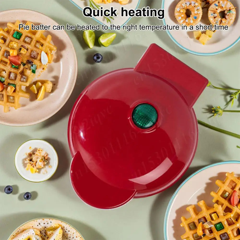 Máquina para hacer sándwiches, tartas, mini gofres, bandeja de horno antiadherente para el hogar, sartén eléctrica para hornear, máquina para hacer mini gofres y galletas.