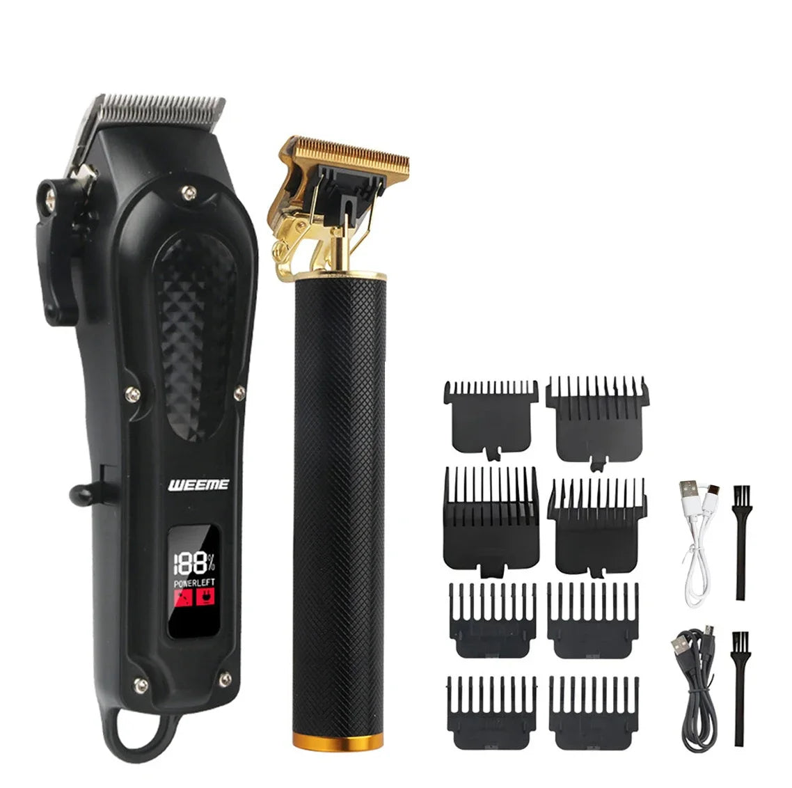 Professional hairdresser_ T9 Electric USB razor set hair salon Men's beauty tools hair trimmer, sideburn, body hair, armpit hair